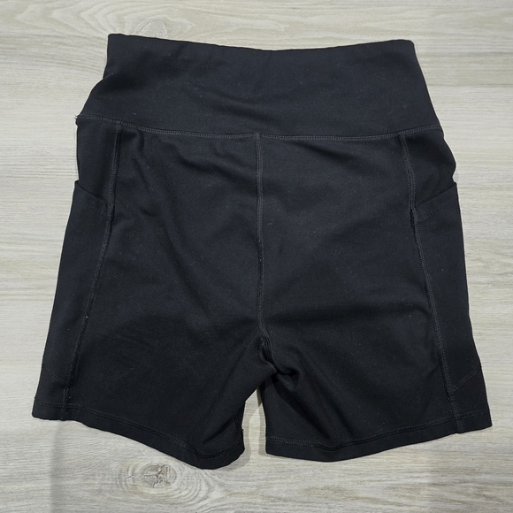 AMERICAN EAGLE Everything Pocket High Waisted 6" Black Bike Shorts Size S - Picture 5 of 6